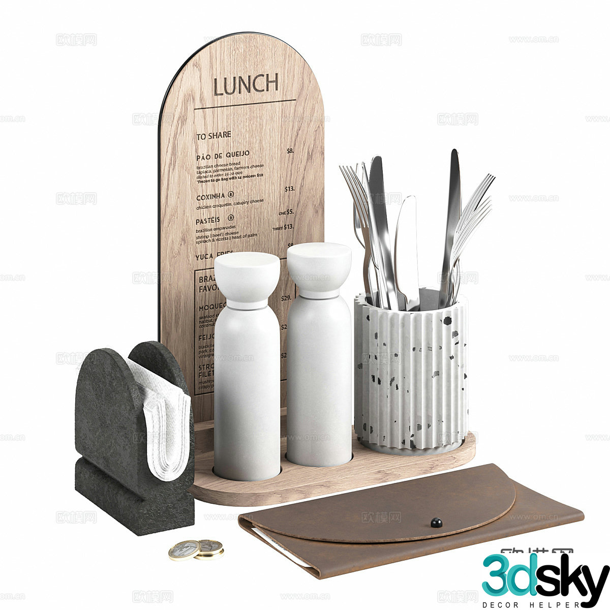 Kitchen utensil tableware 3D model