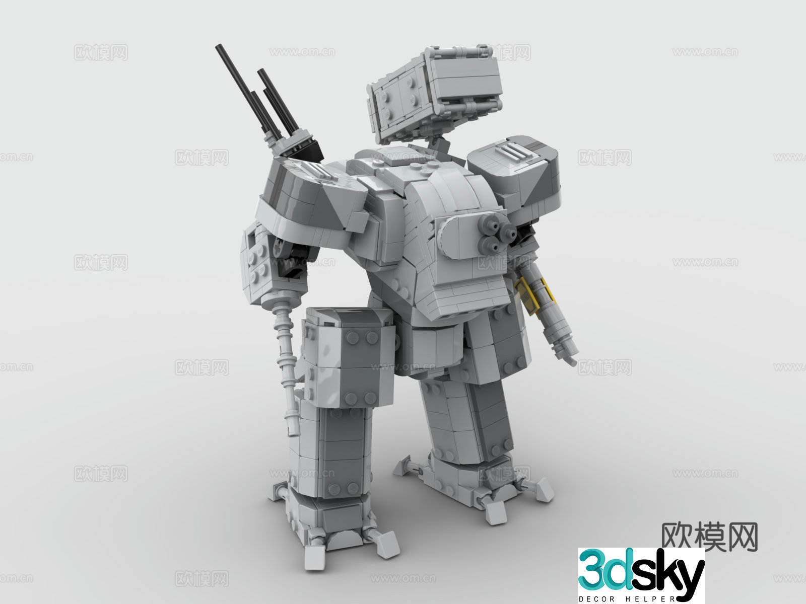 Lego LEGO toys building blocks battle robot gundam 3d model
