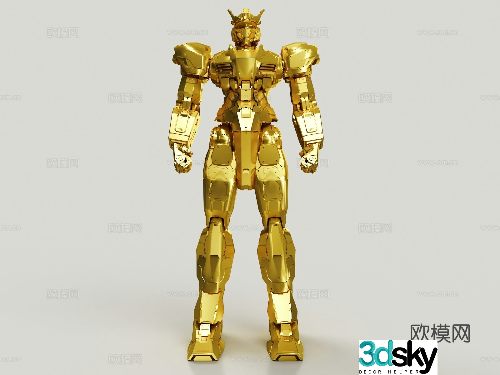 Gundam Battle Robot Figure 3D Model