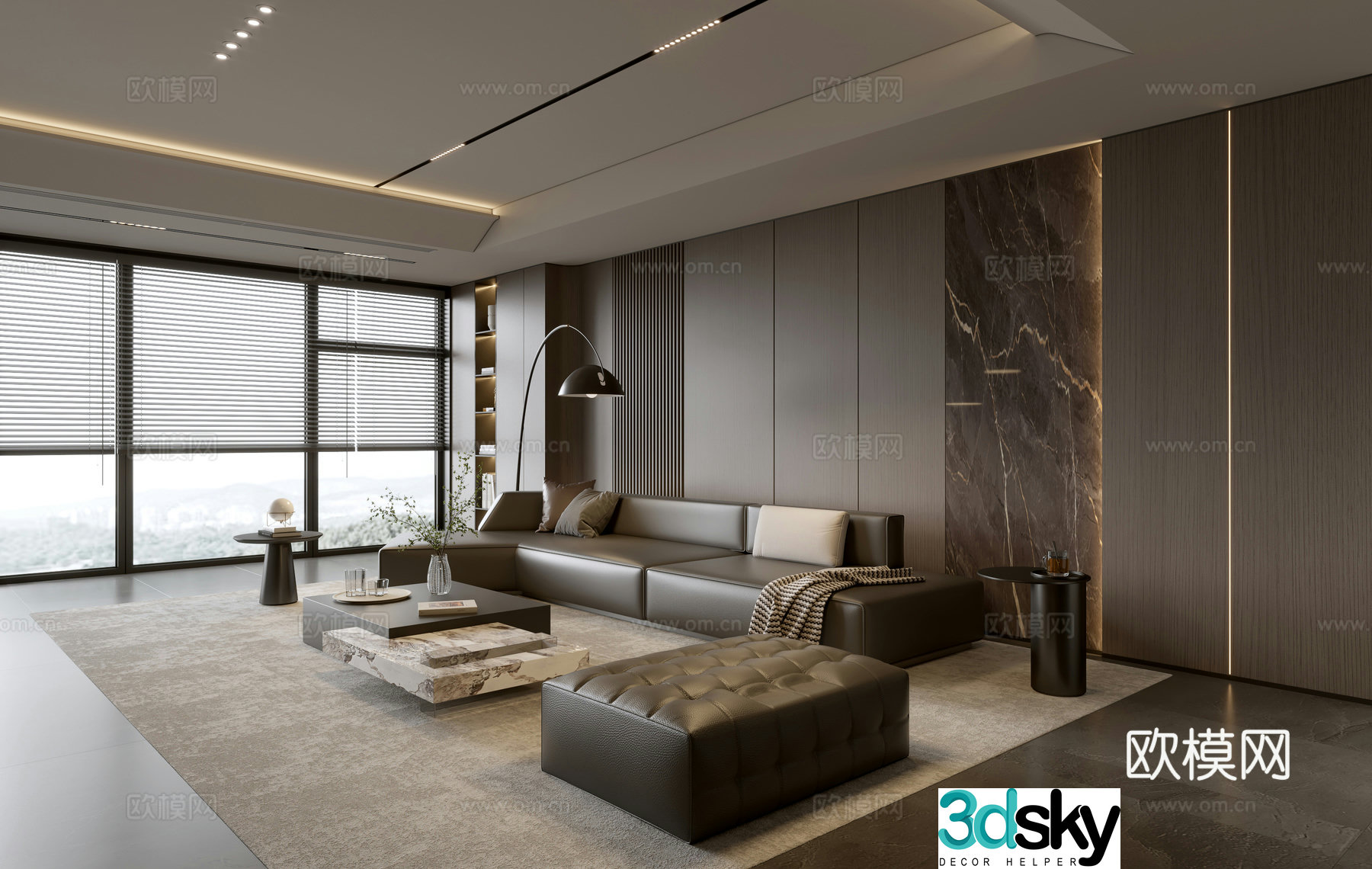 Italian living room 3d model