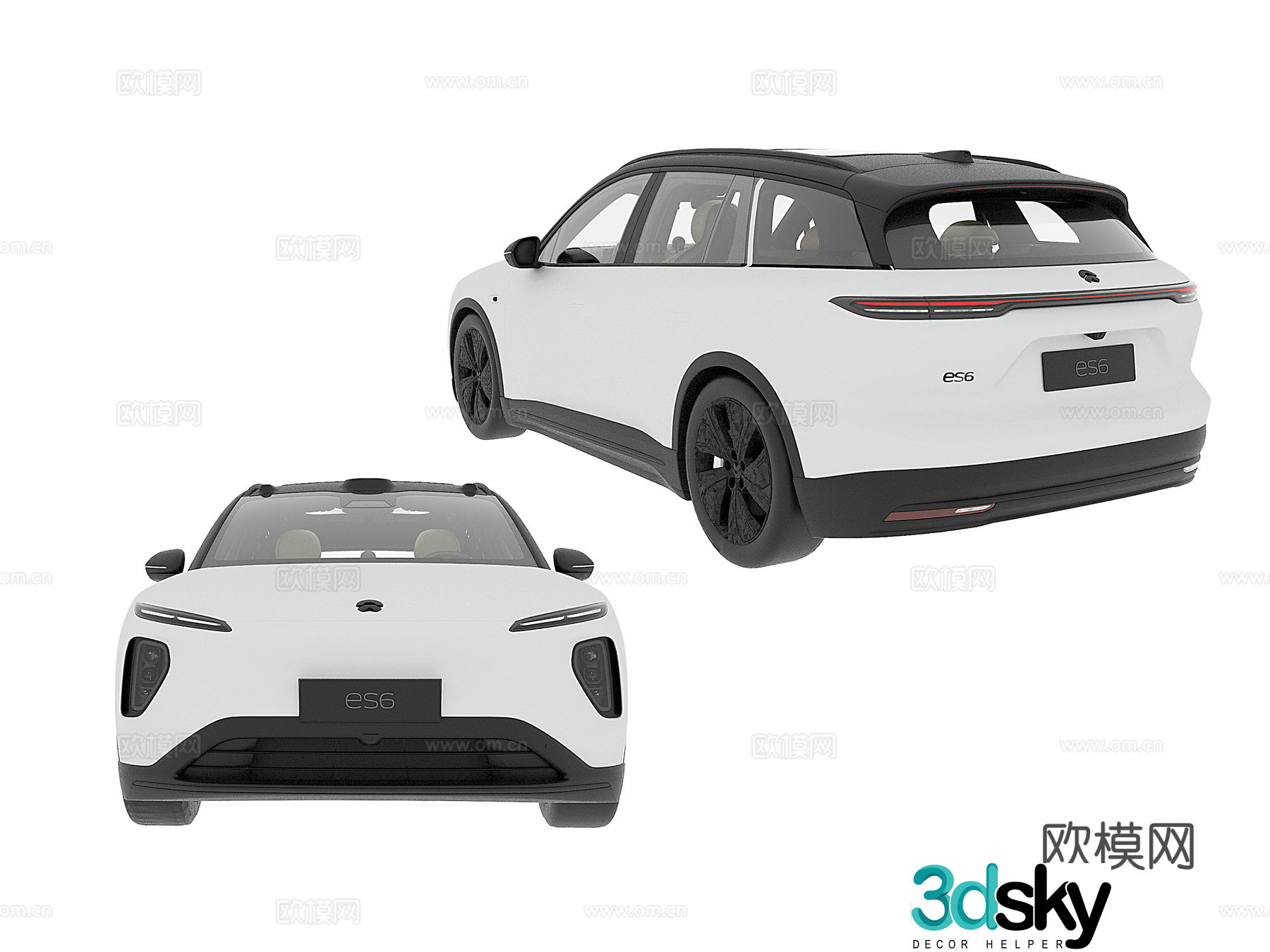 es6 car 3d model