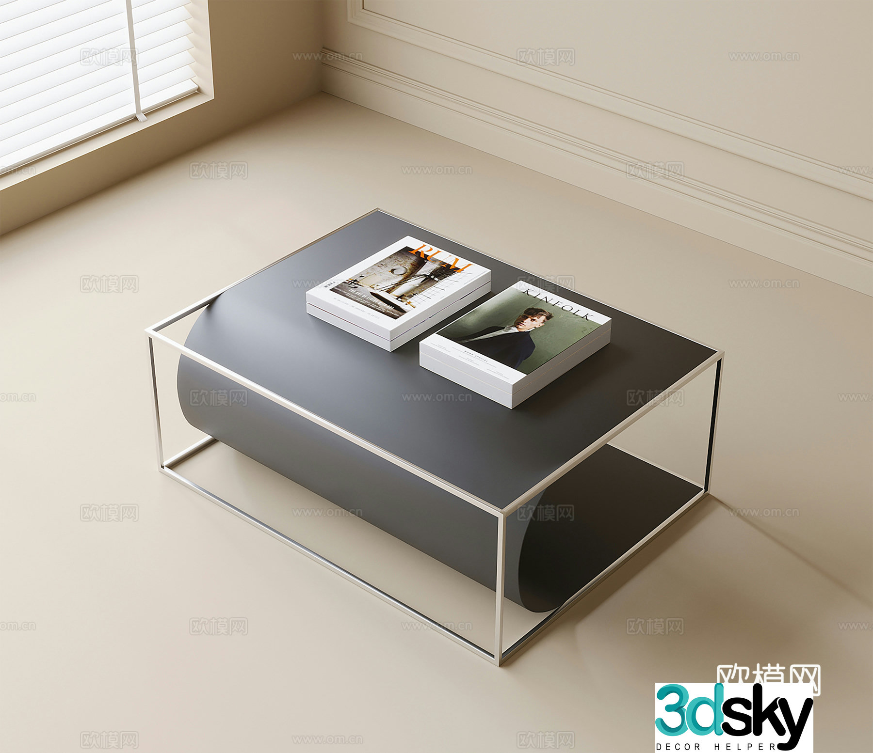 Modern coffee table 3d model