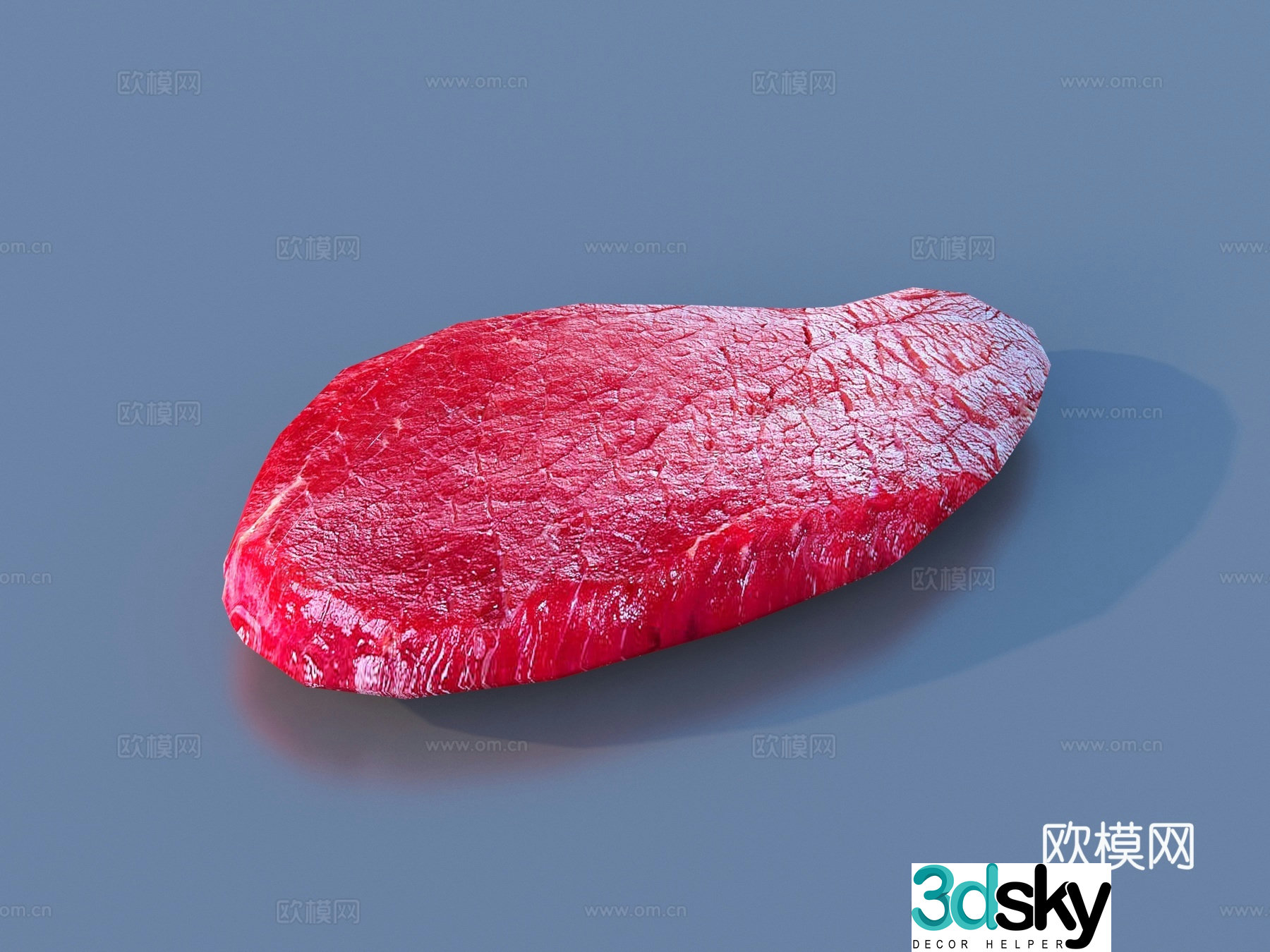 meat meat pork beef mutton sliced â€‹â€‹food food 3d model