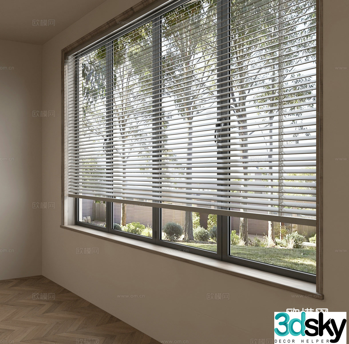 Modern blinds blinds 3d model