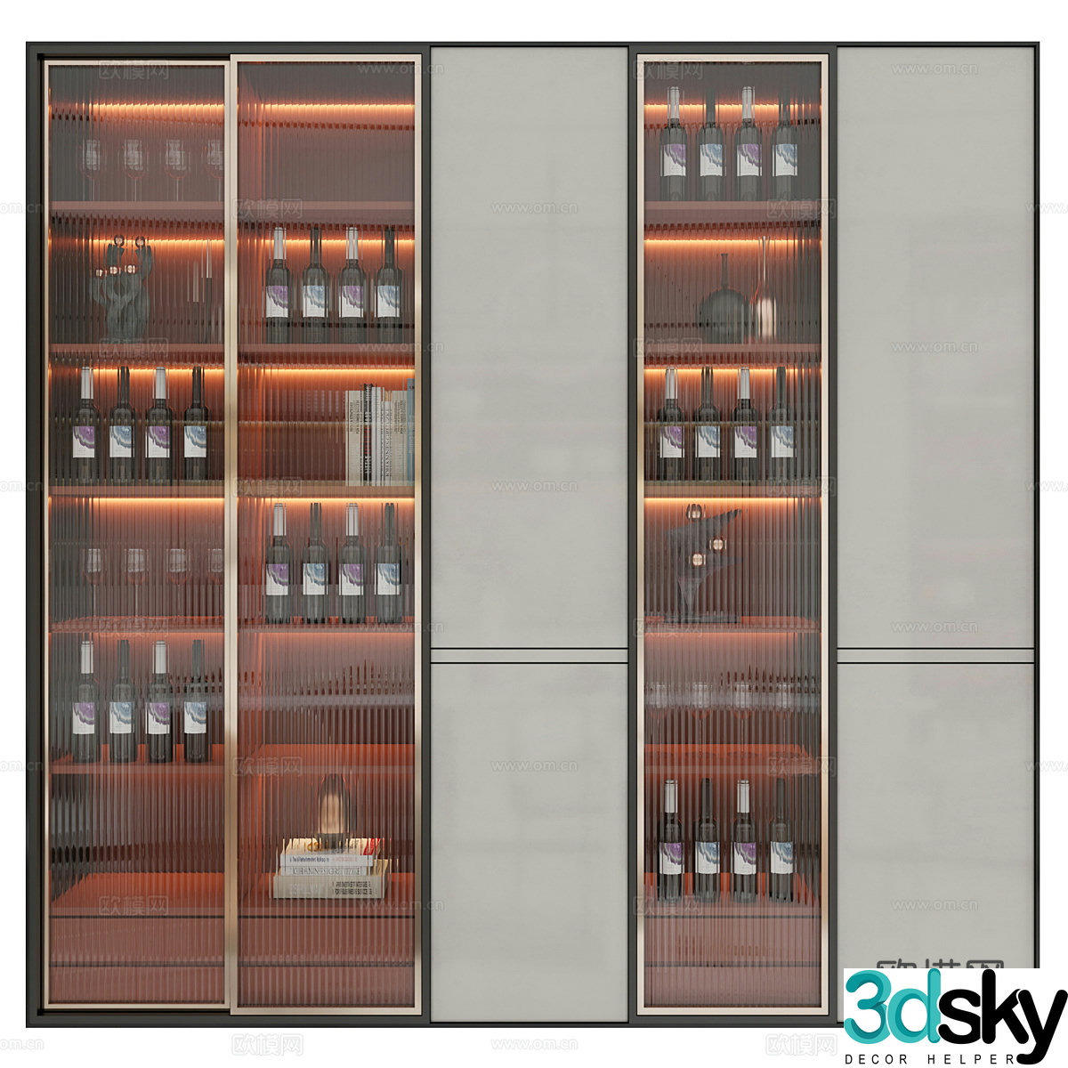 New Chinese wine cabinet 3D model