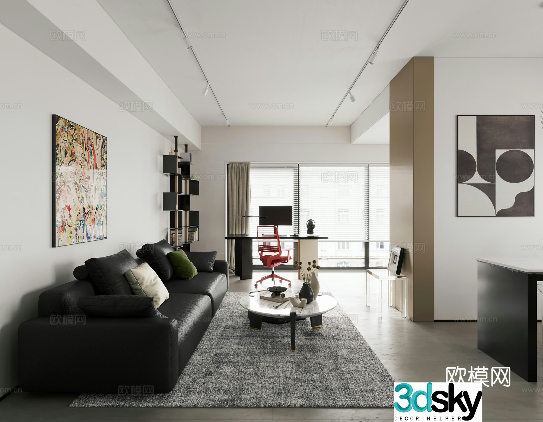 Modern apartment 3d model