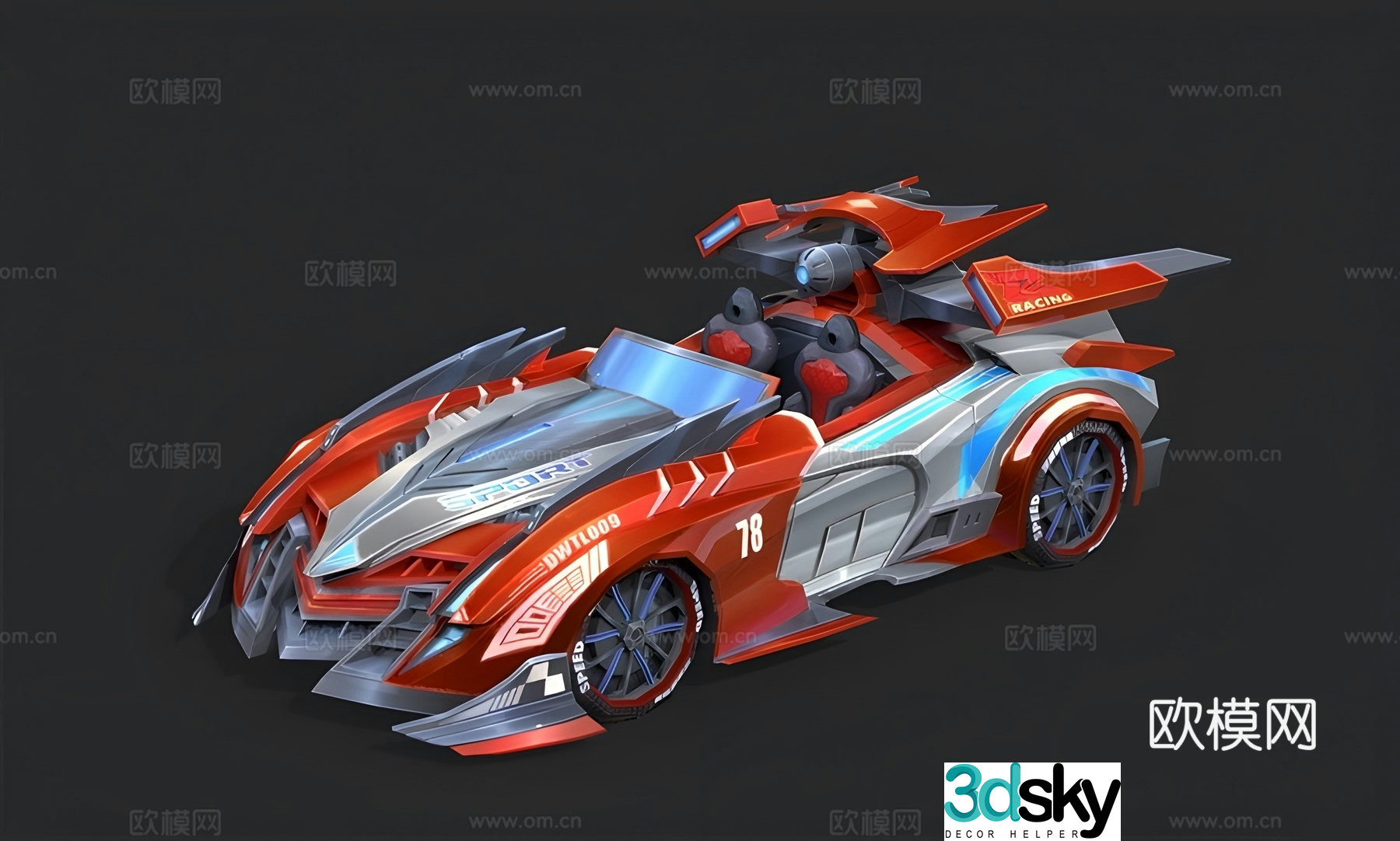 Racing 3d model