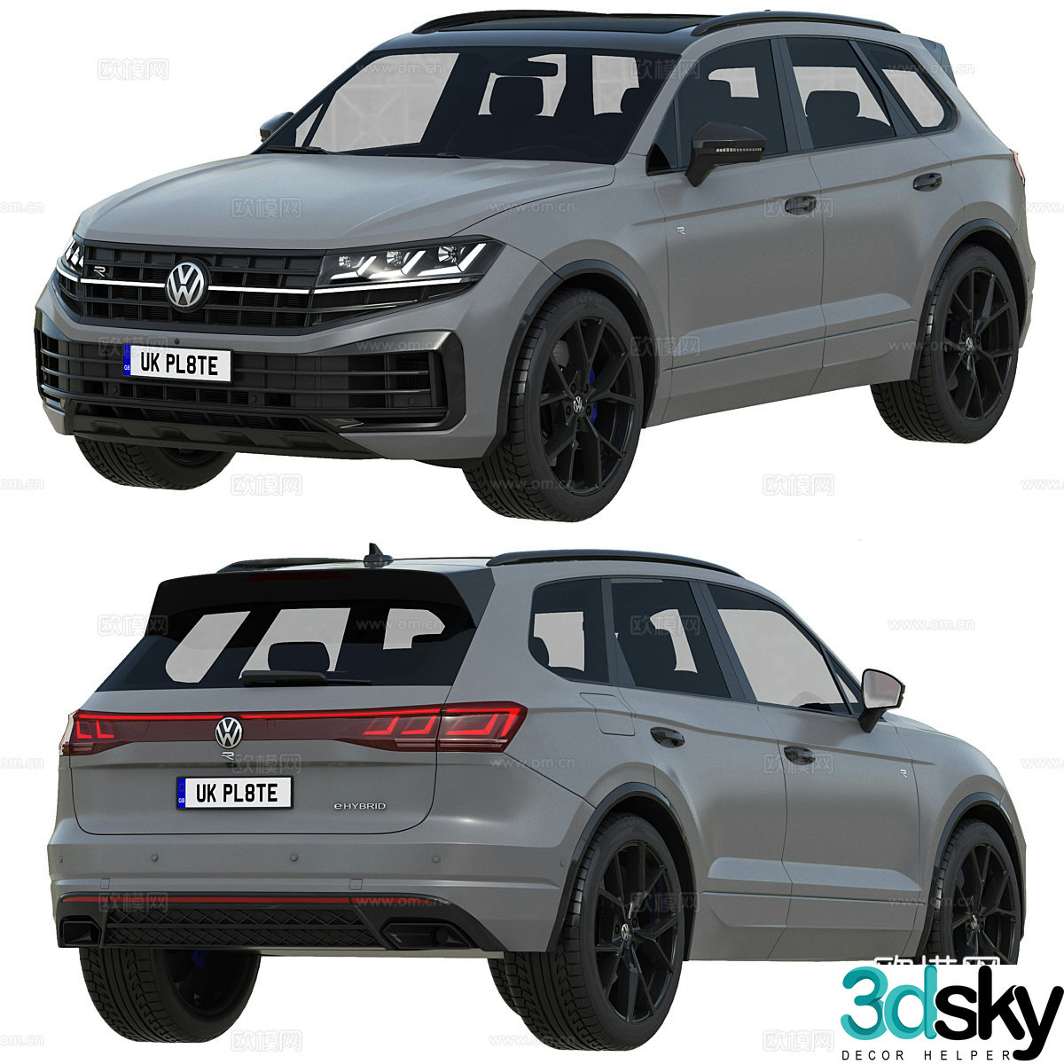 Volkswagen Touareg Re eHybrid 2024 Automotive 3d Model
