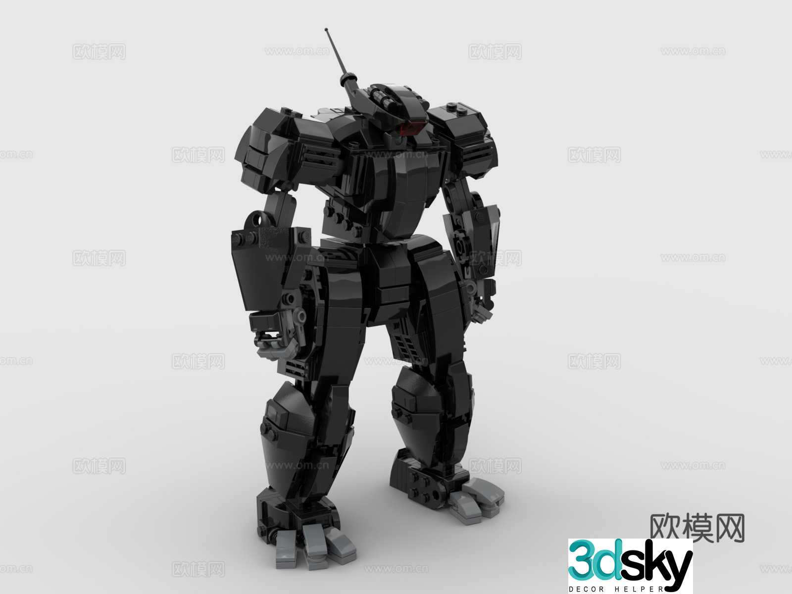 Lego Lego toy building block combat robot Gundam Mermid 3D model