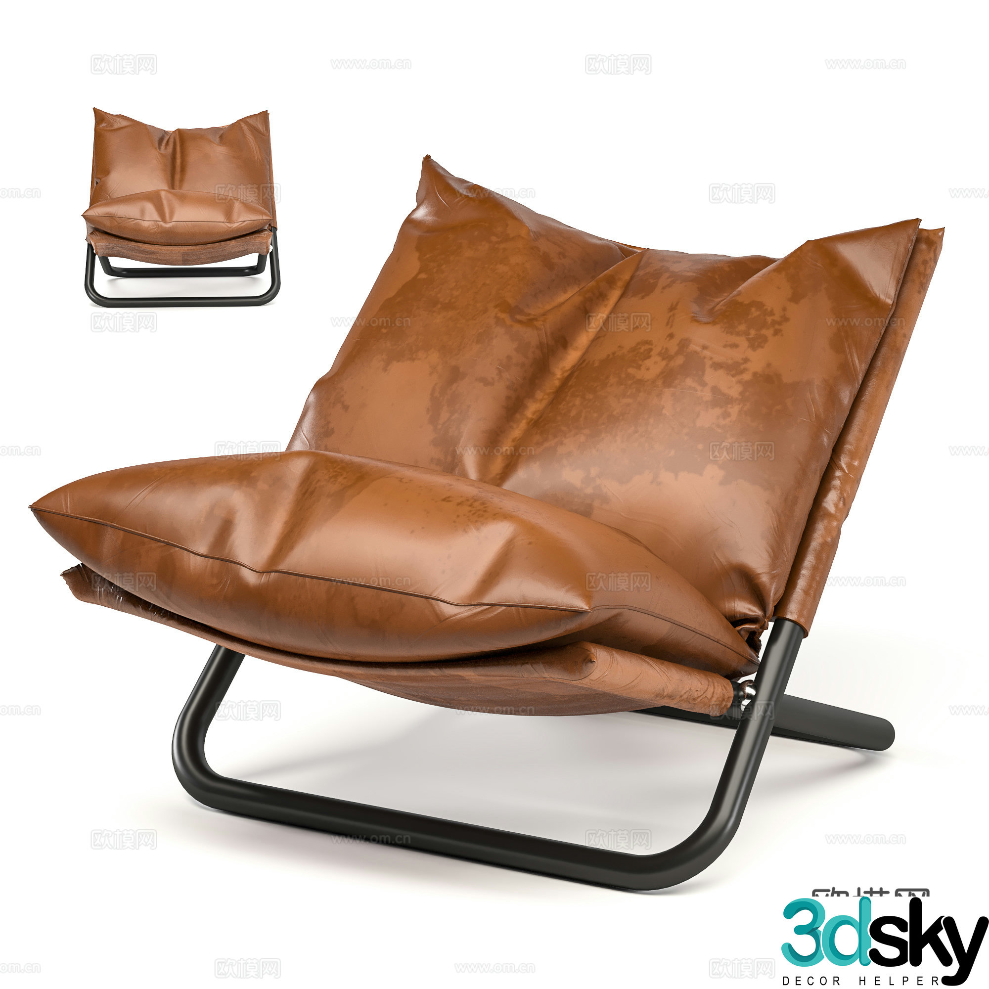 New Chinese style stool shoe changing stool 3d model