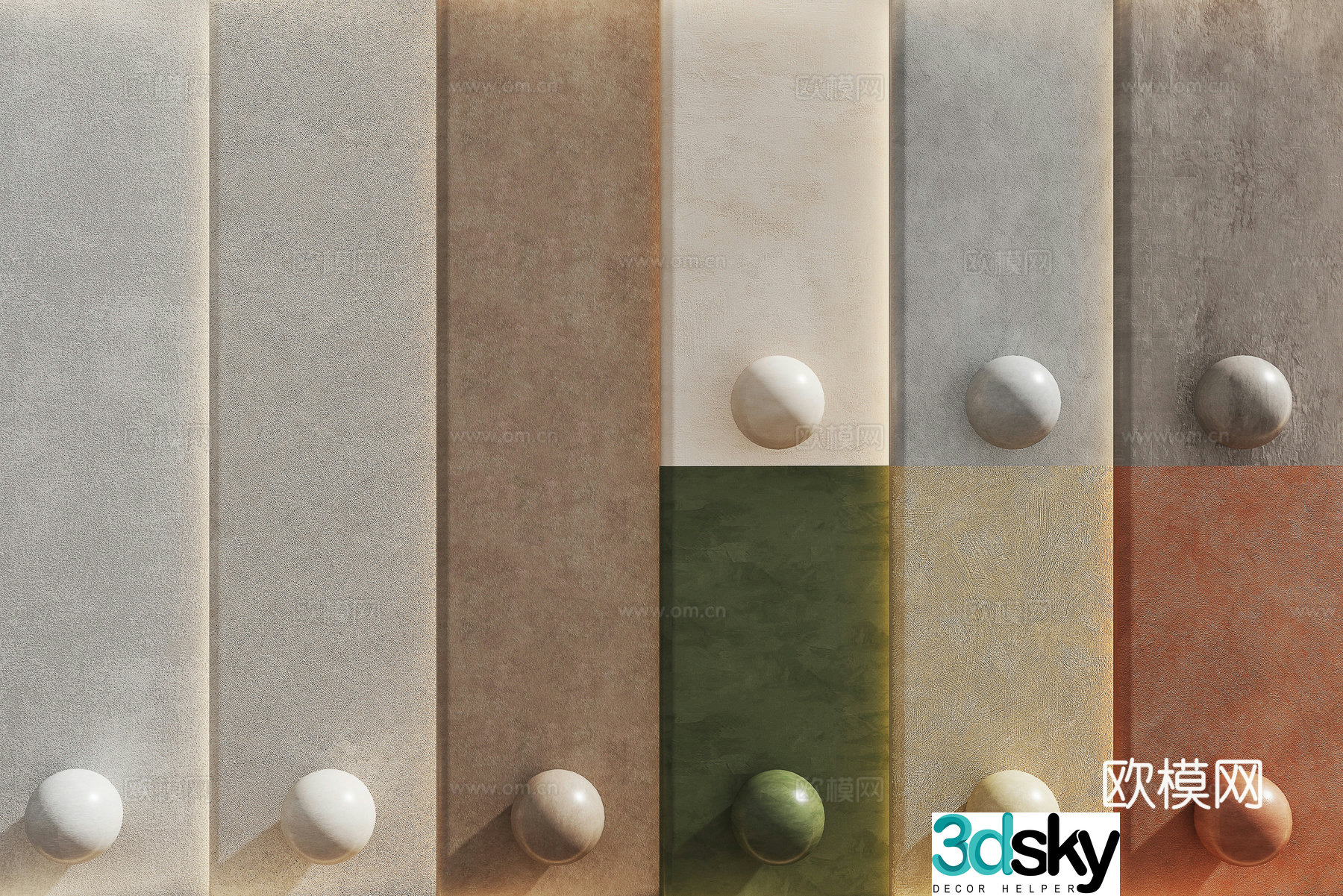 Modern paint Art paint Microcement Real stone paint Latex paint Texture paint 3d model