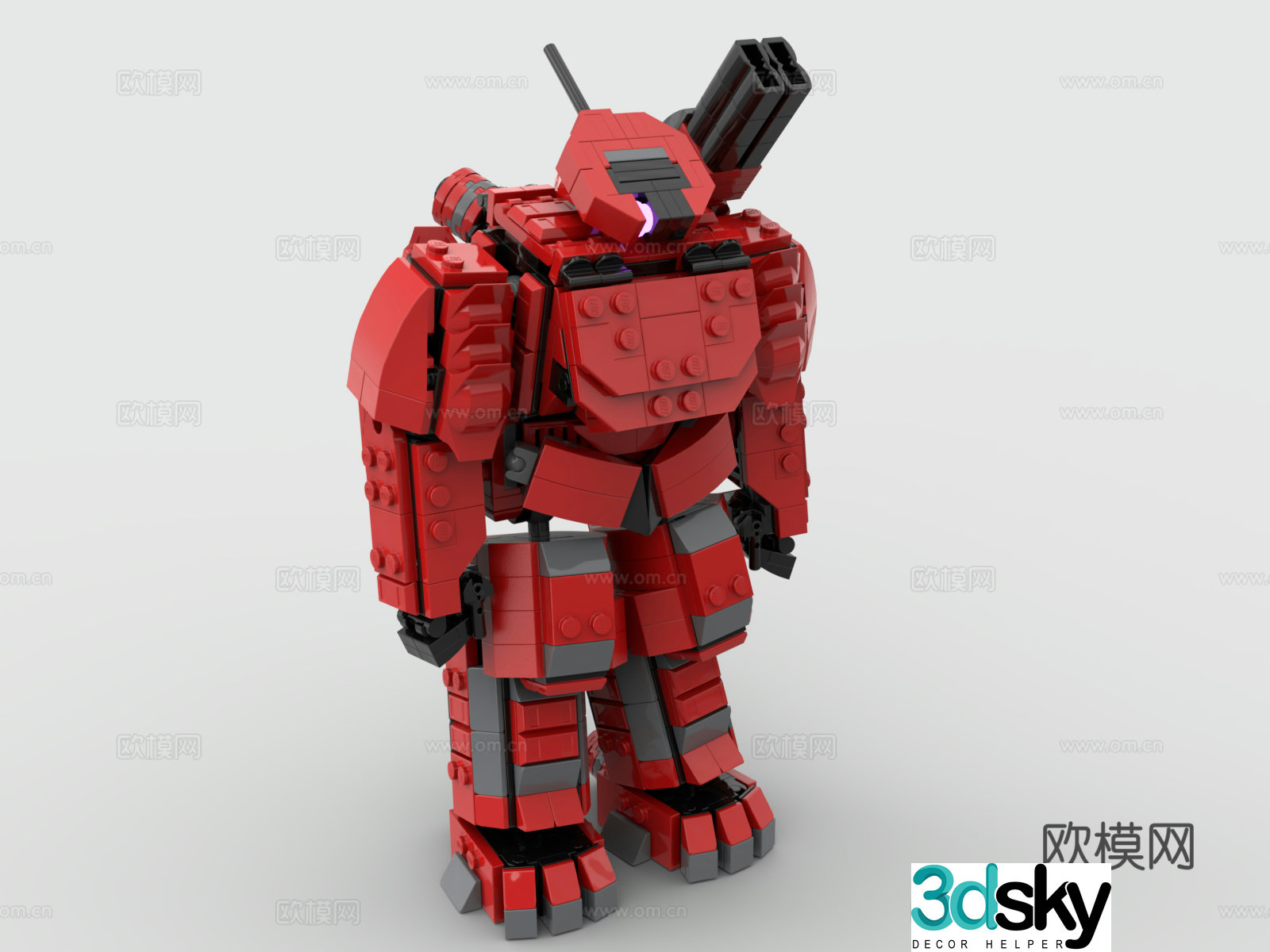 Lego LEGO toys building blocks battle robot gundam 3d model