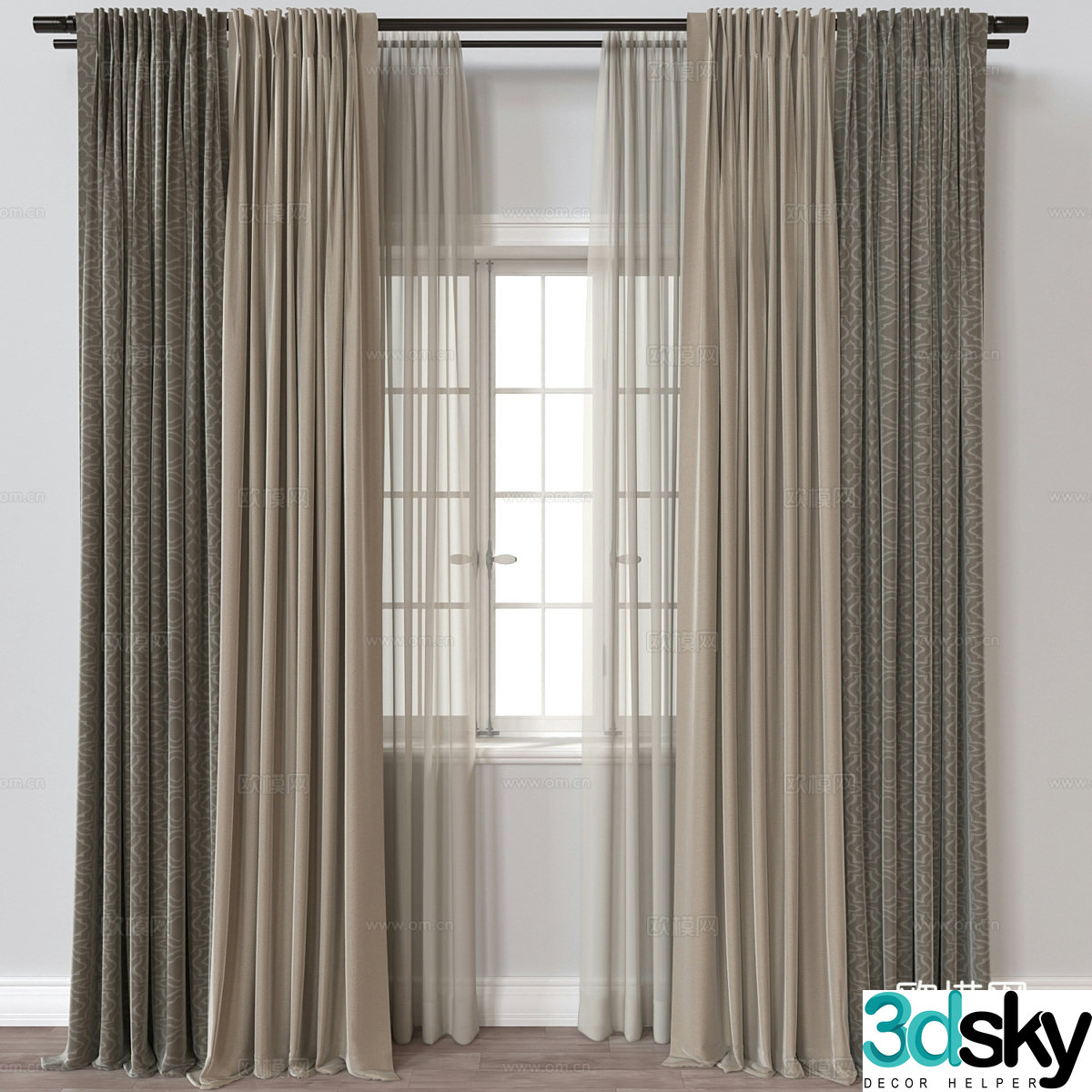 Curtain 3d model