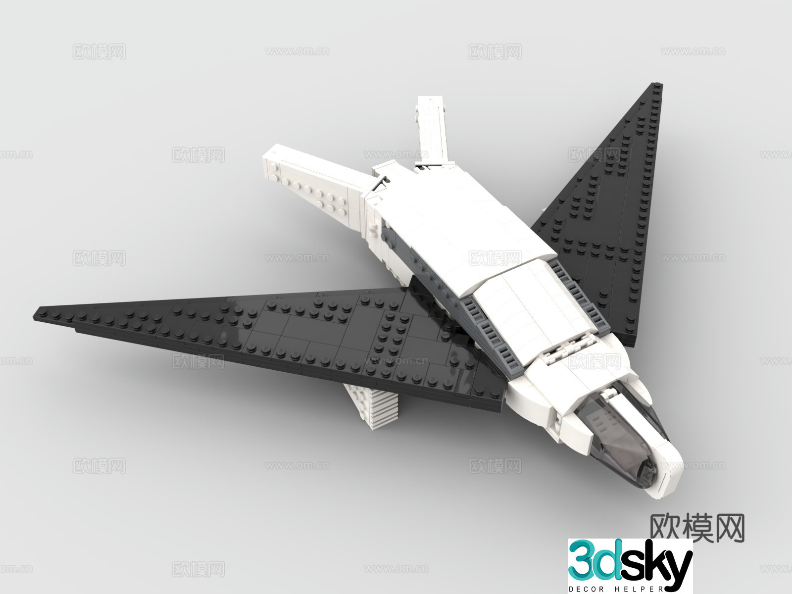 LEGO LEGO toys building blocks fighter aircraft bomber 3d model