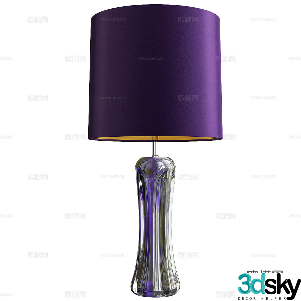 Light luxury desk lamp Bedroom desk lamp 3D model