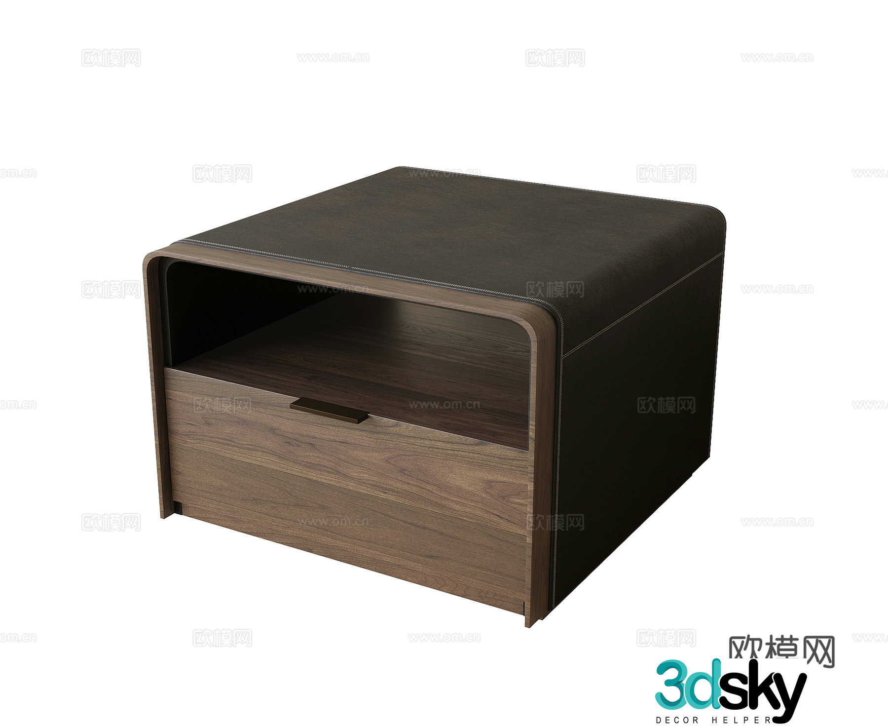 Modern bedside table 3d model