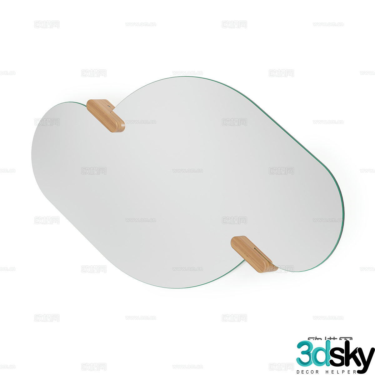 Modern minimalist mirror Polygonal mirror 3d model