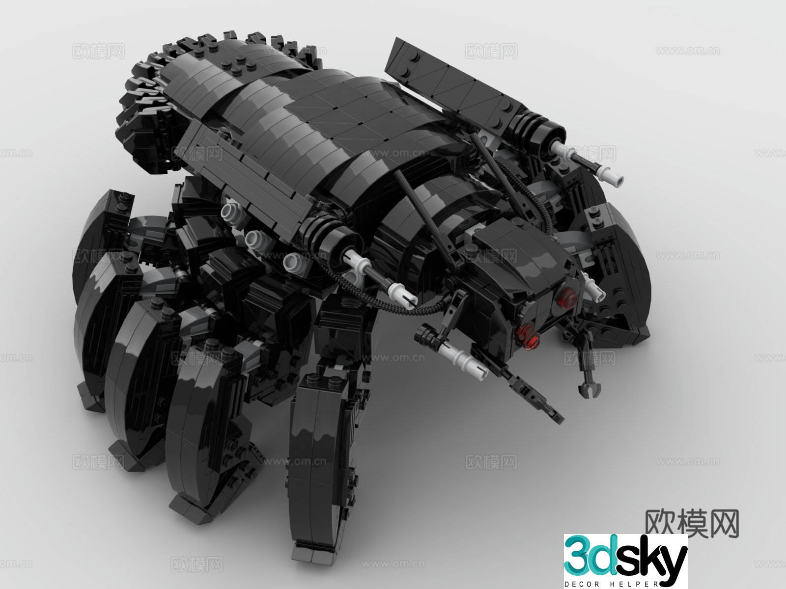 LEGO LEGO toys building blocks battle robot mecha warrior 3d model