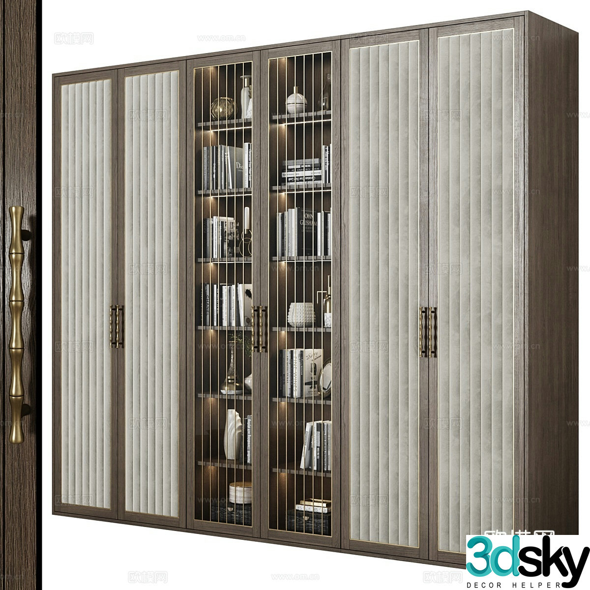 New Chinese style wardrobe 3D model