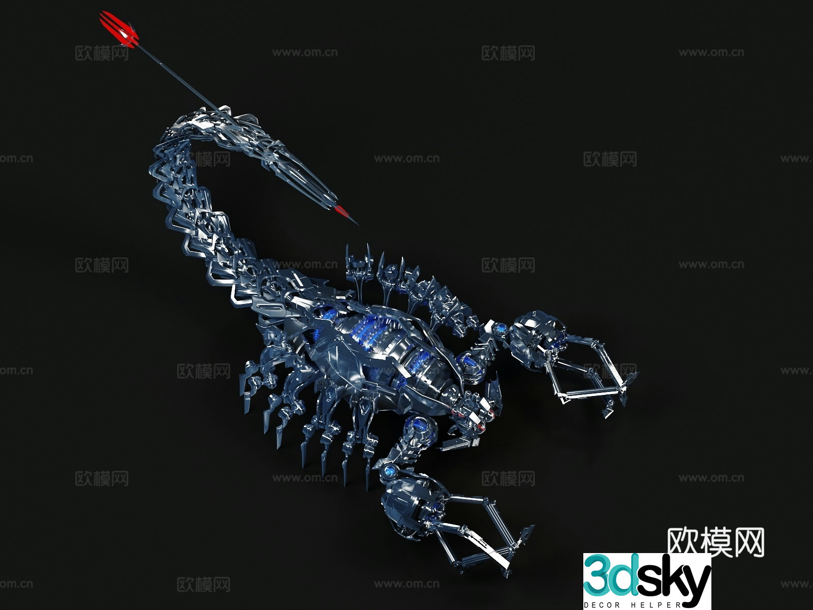 Transformers Mechanical Scorpion Cyber â€‹â€‹Scorpion Figure 3D Model