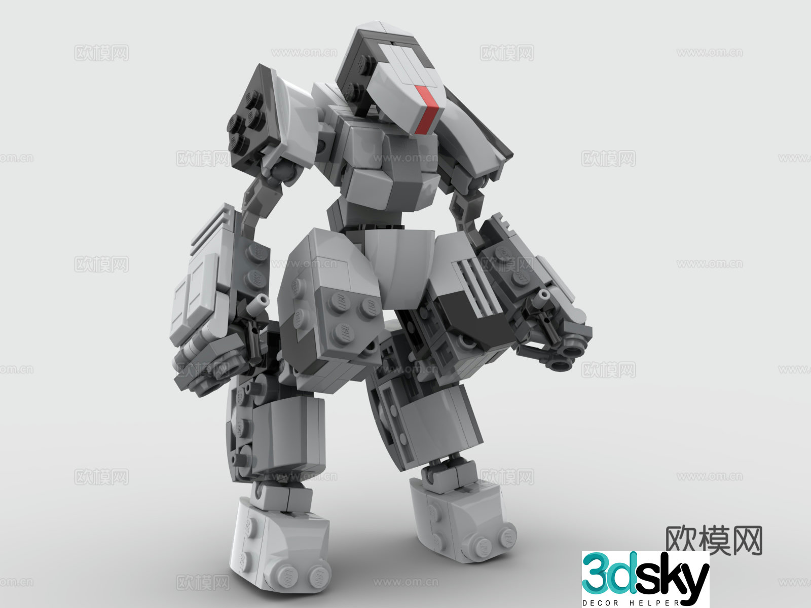LEGO LEGO toys building blocks battle robot Gundam mecha warrior 3d model