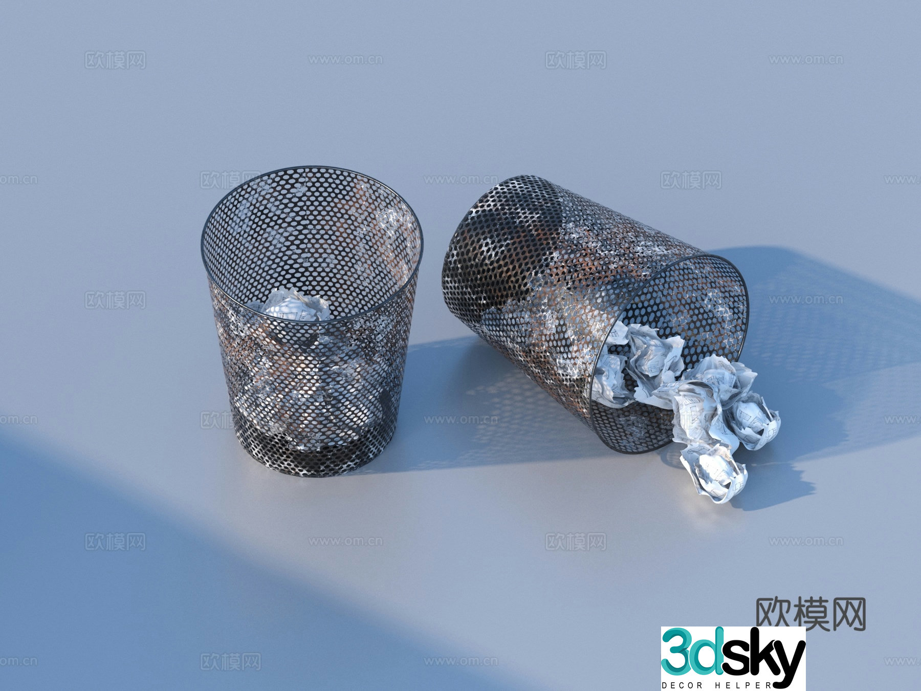 Trash can Trash can Trash can 3d model