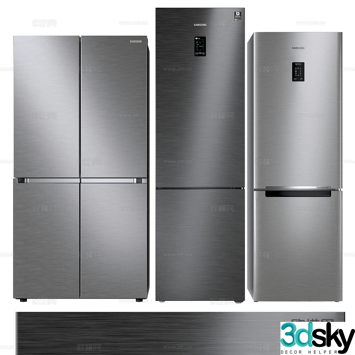 Refrigerator freezer 3D model