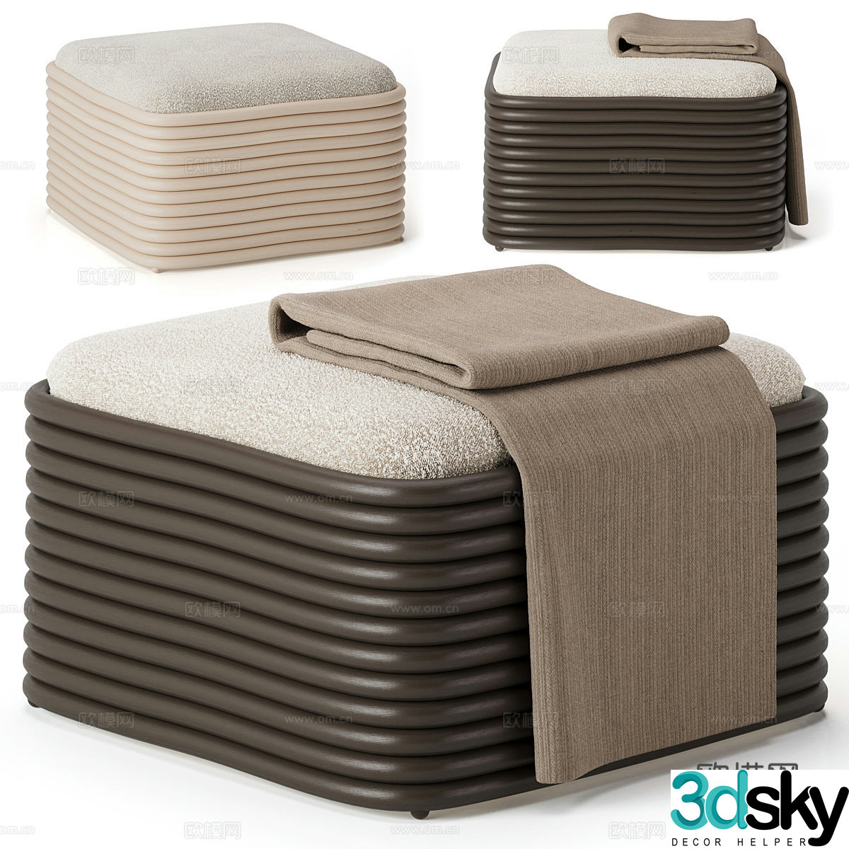 Stool sofa stool 3d model