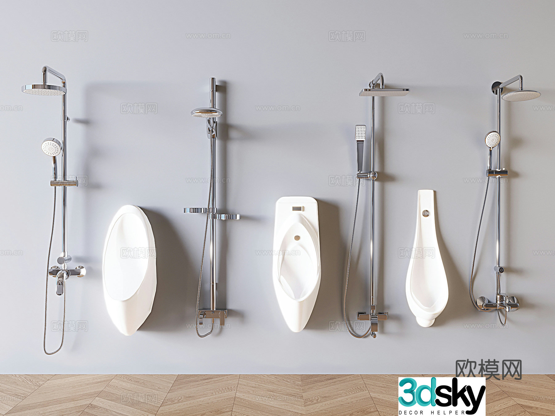 Modern Shower Show Show Show 3D Model