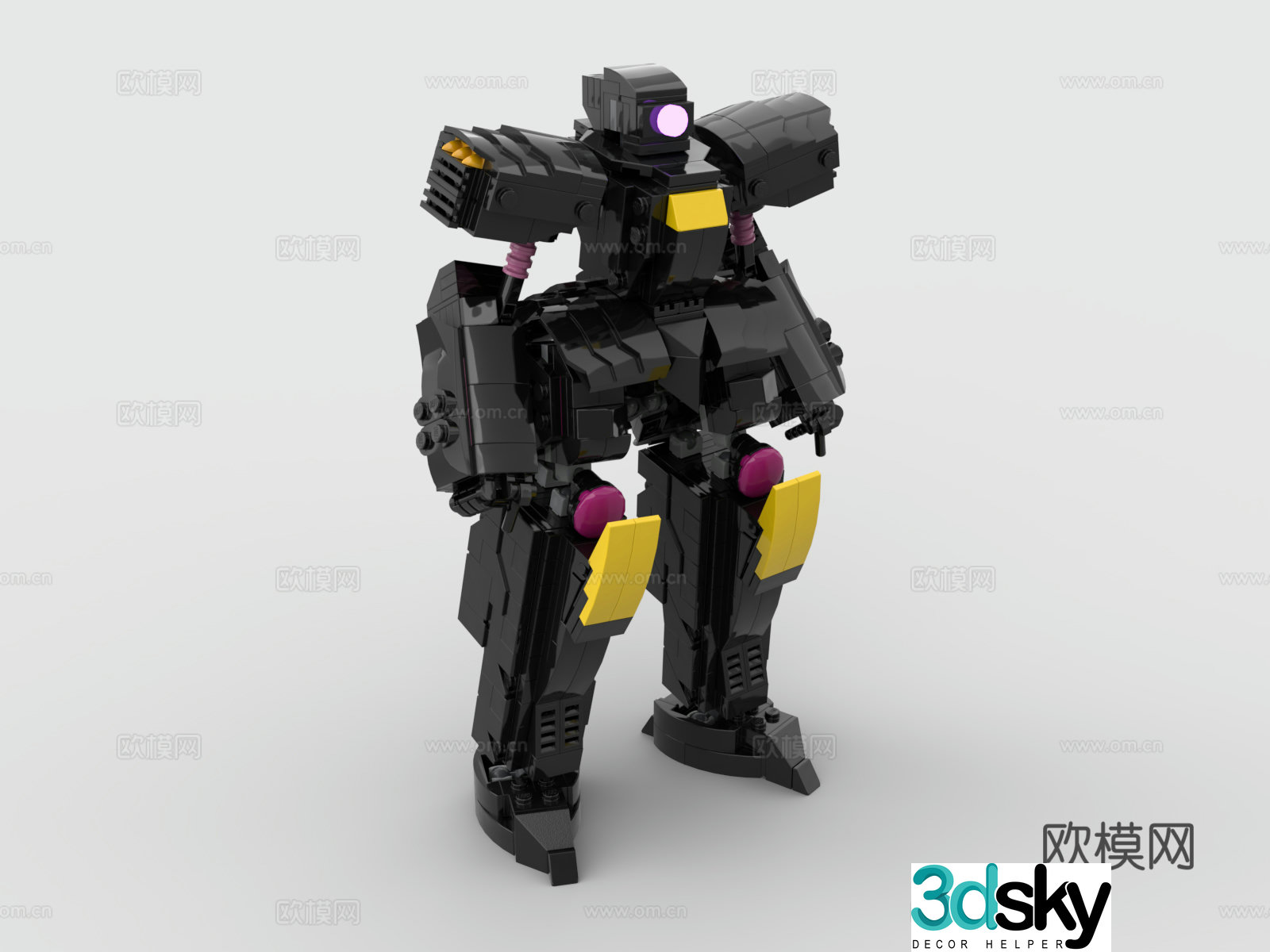 LEGO LEGO toys building blocks battle robot Gundam mecha warrior 3d model