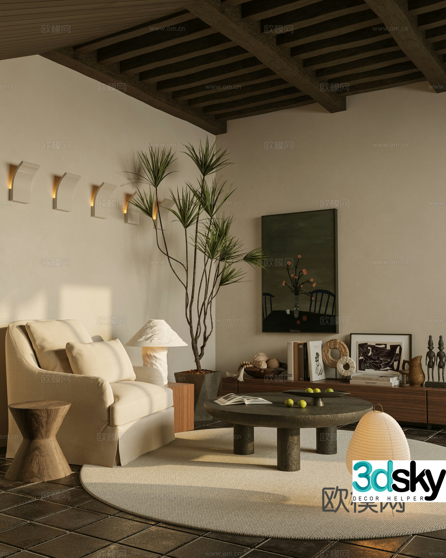Wabijifeng B&B Lounge 3D model