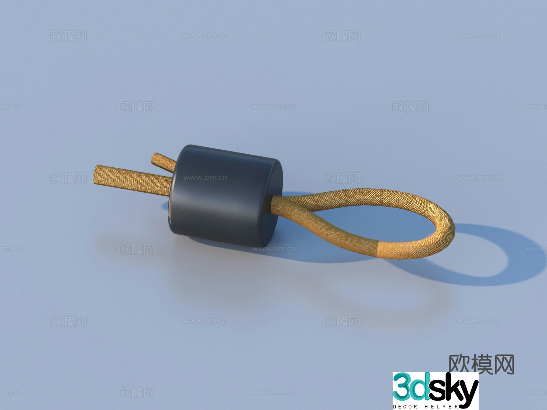 Rope knot hemp rope daily necessities 3d model