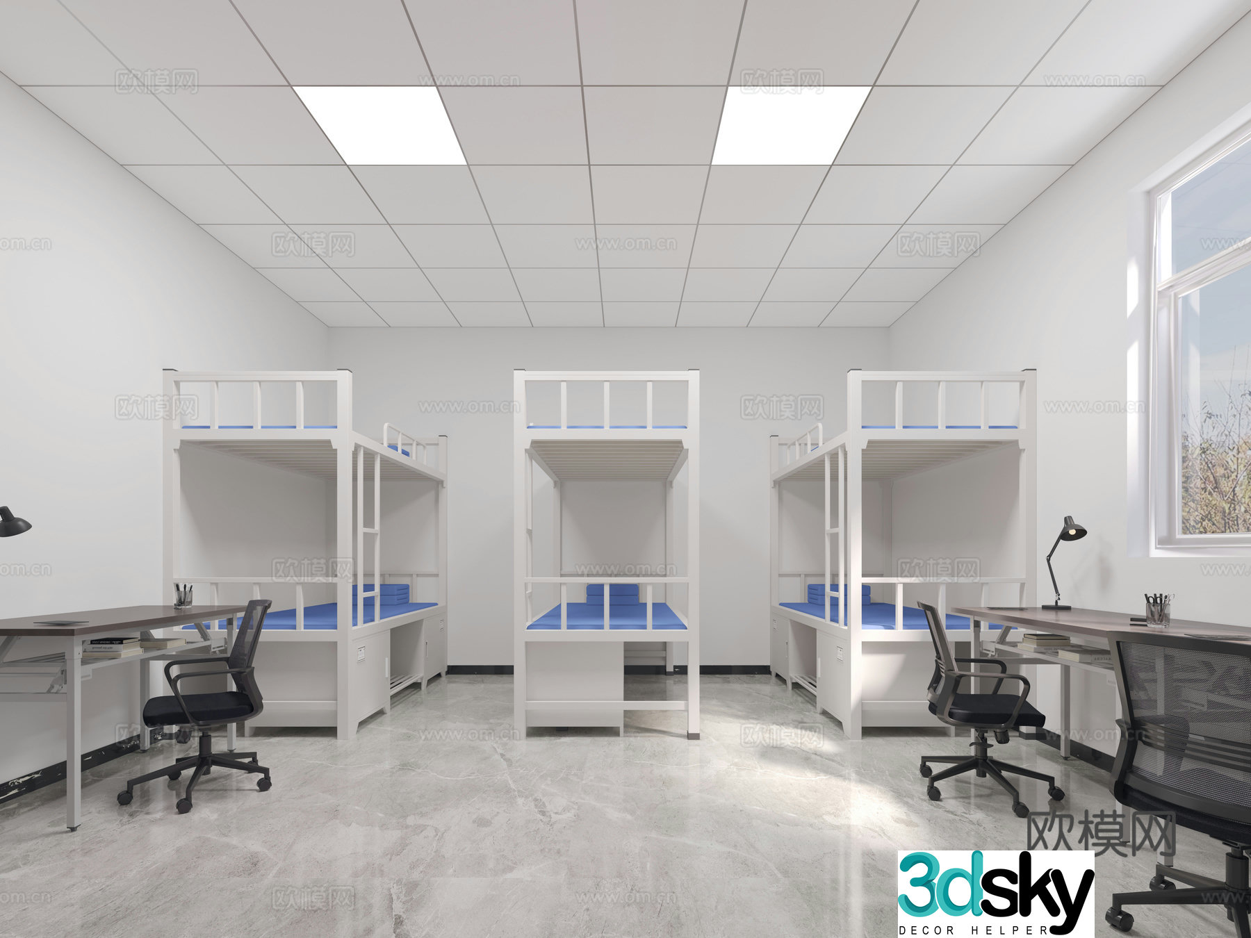 Student dormitory employee dormitory 3D model