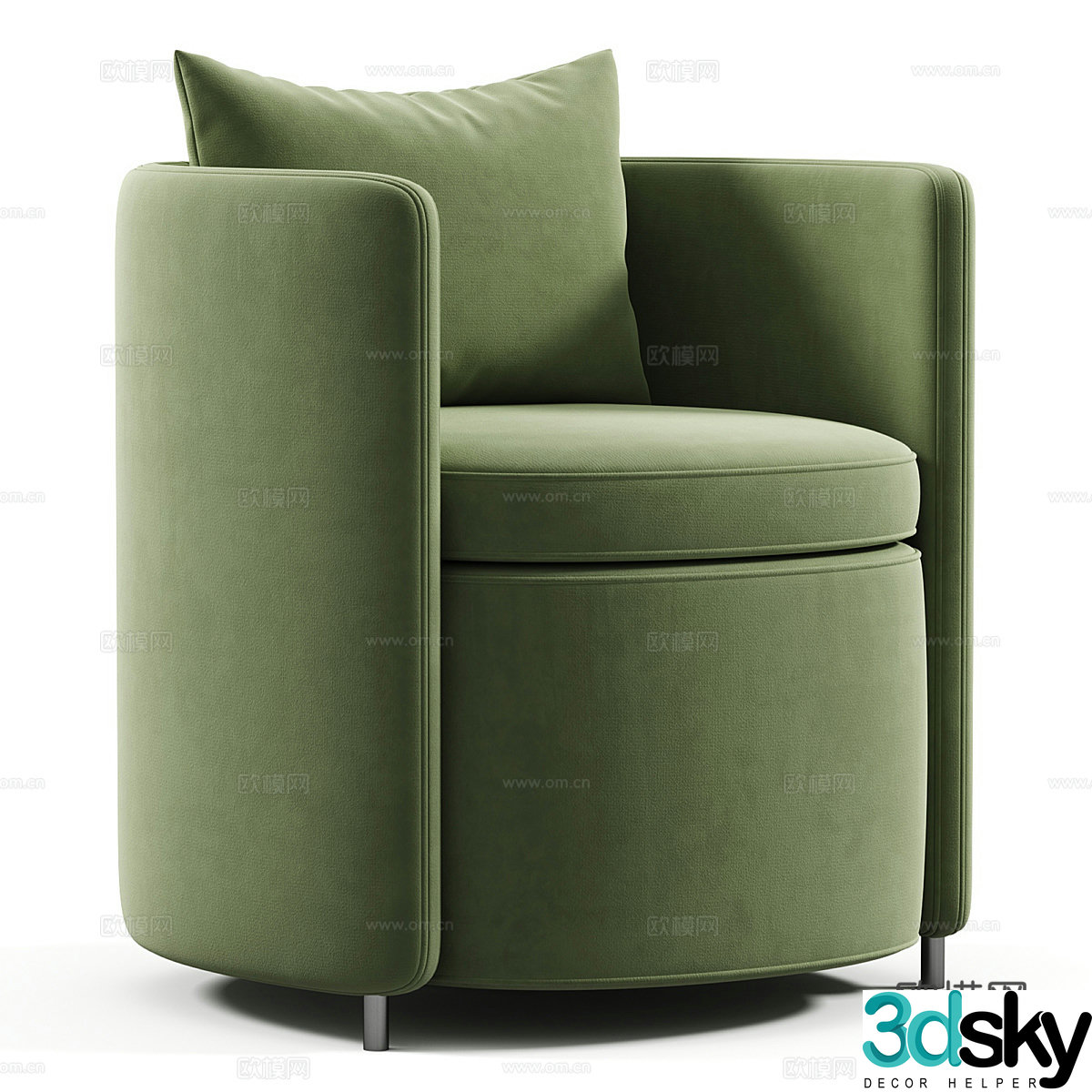 New Chinese casual sofa 3D model