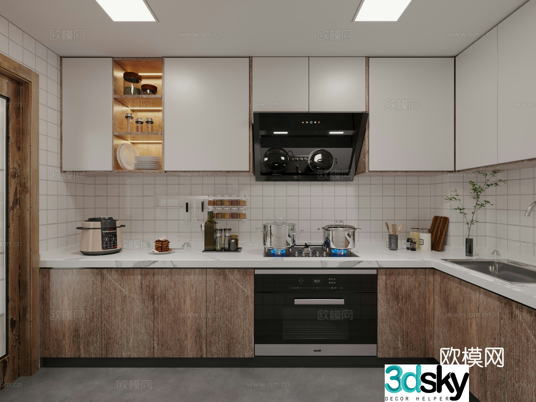 Nordic kitchen 3d model