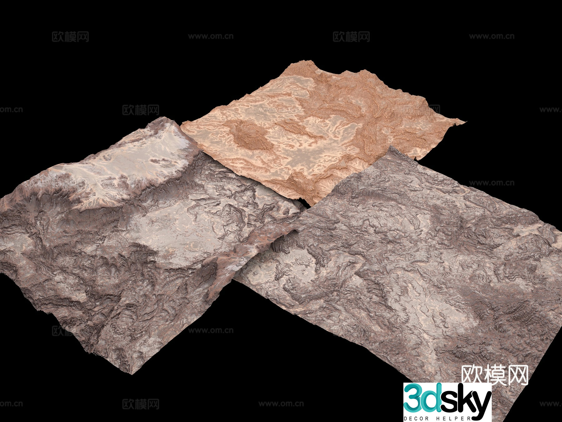 Mountain desert mountain mountain shape northwest terrain big mountain mountain range terrain 3d model