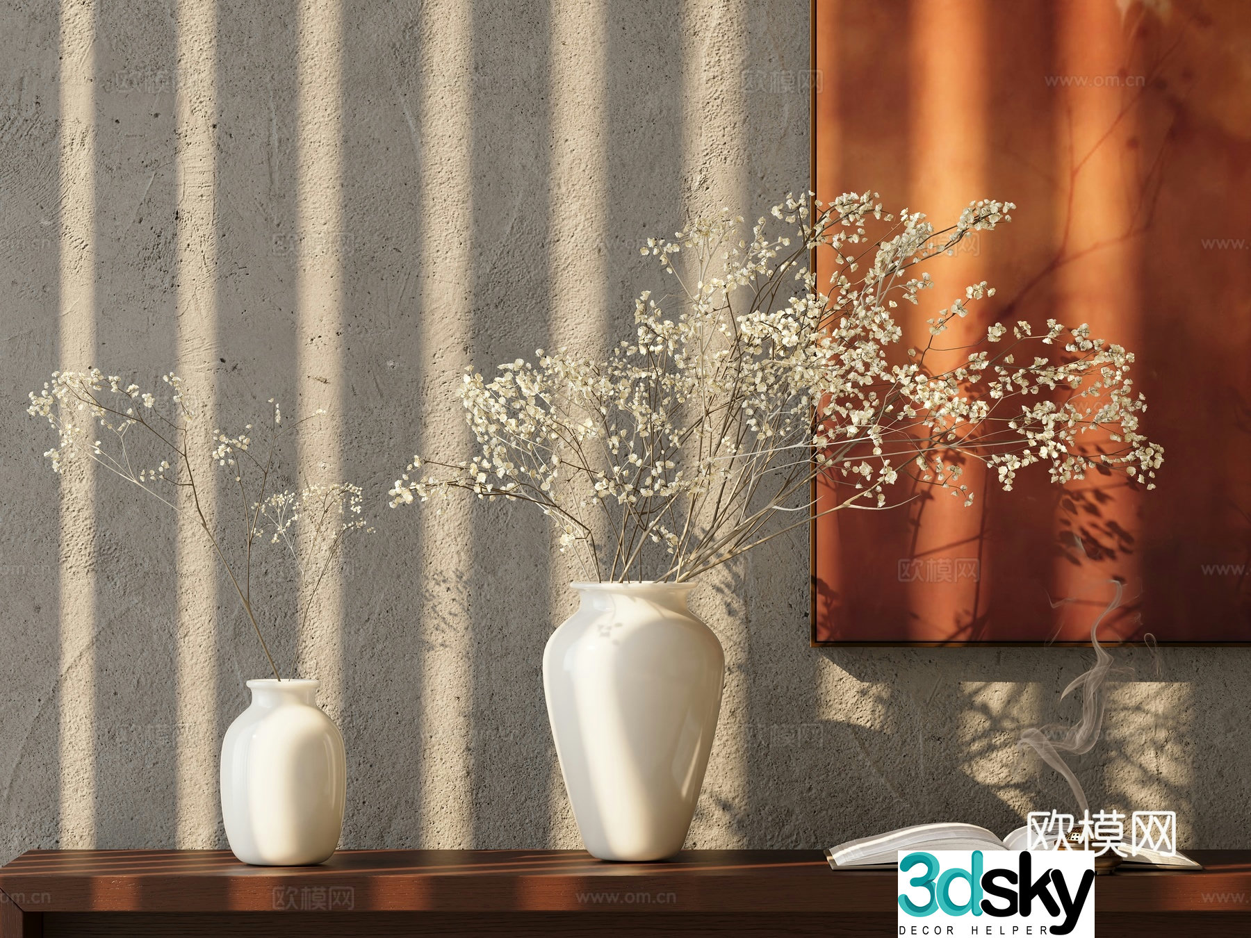 Modern water-raising plants flower potted plants vase 3d model