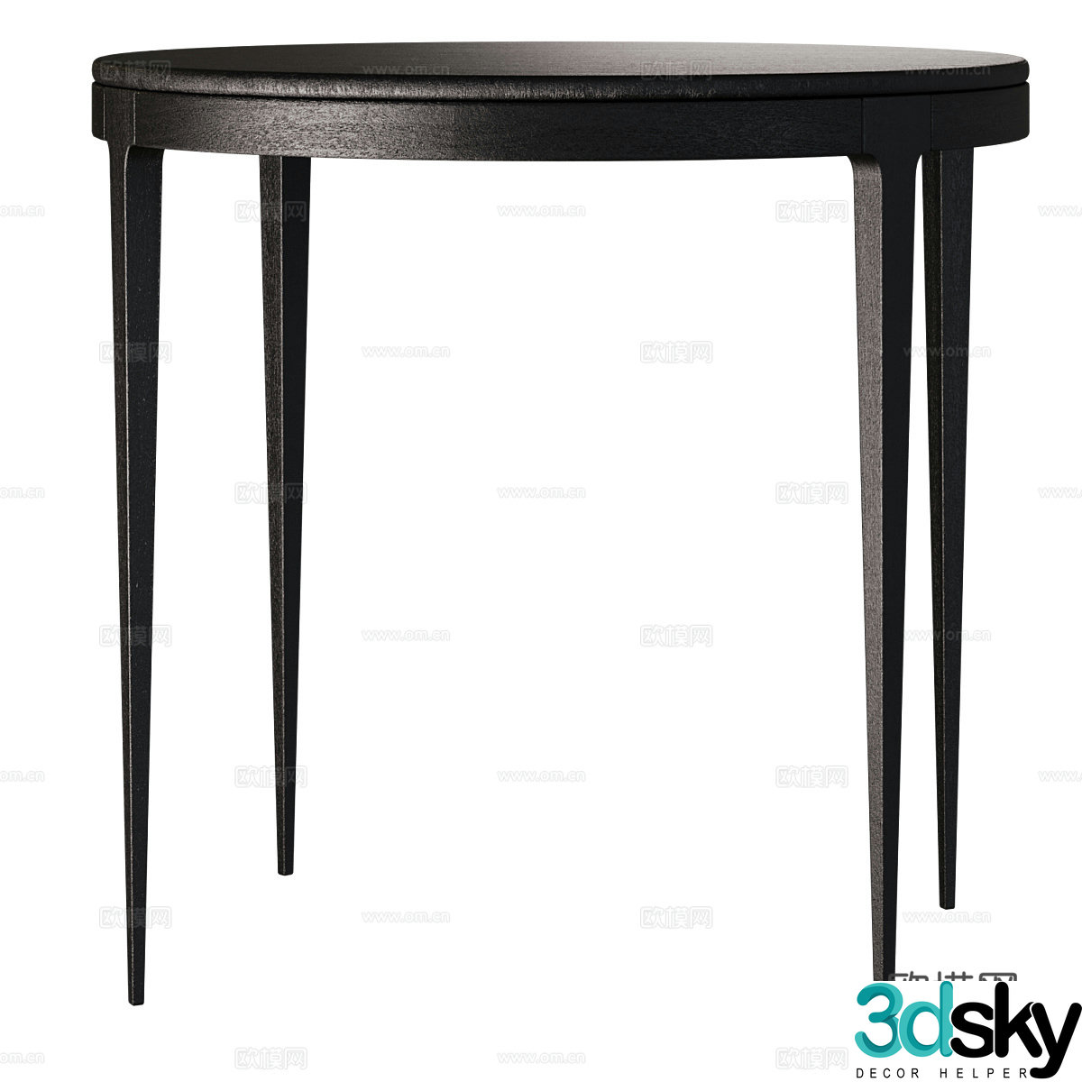 Nordic simple coffee table wooden coffee table 3D model