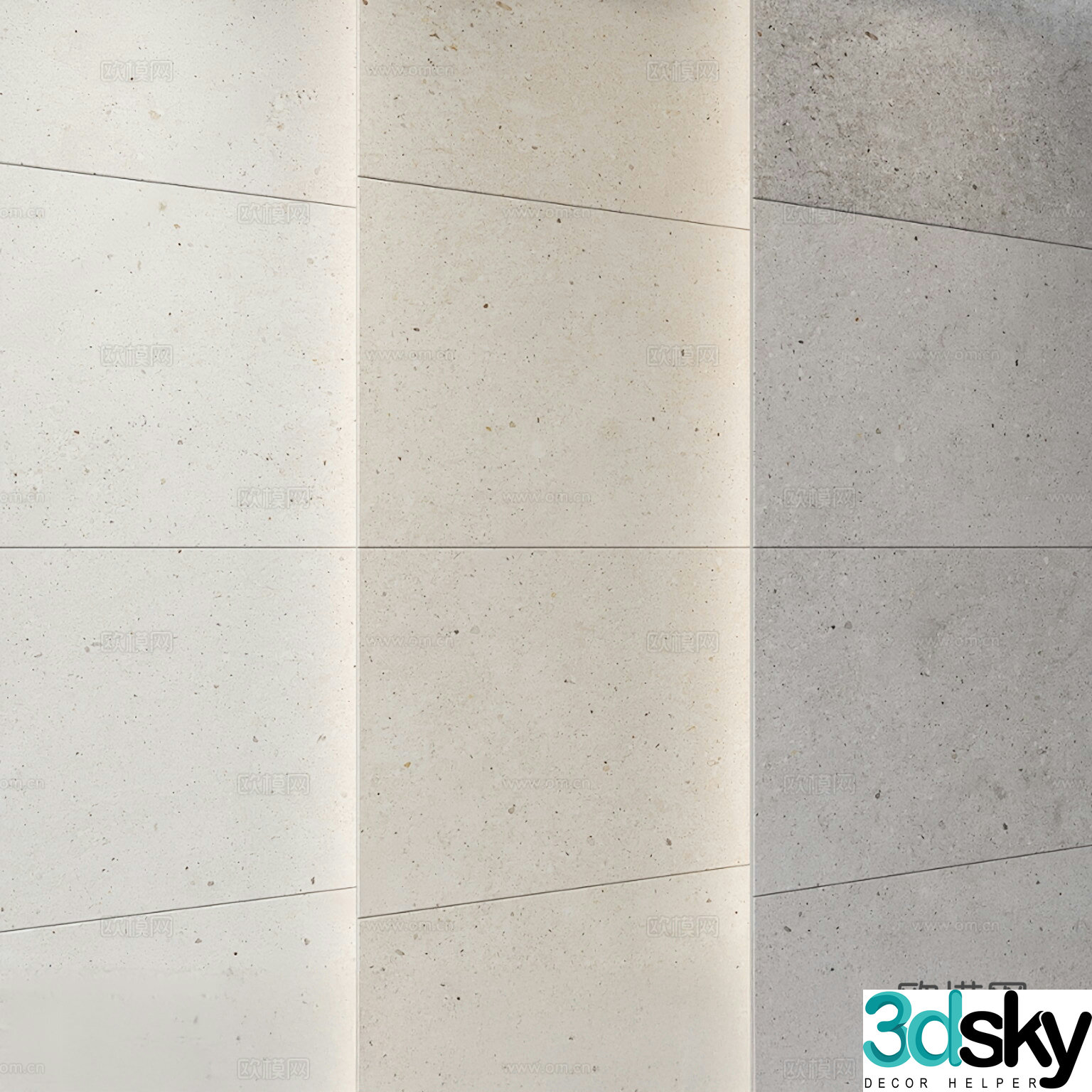 Matte tiles wall tiles floor tiles 3d model