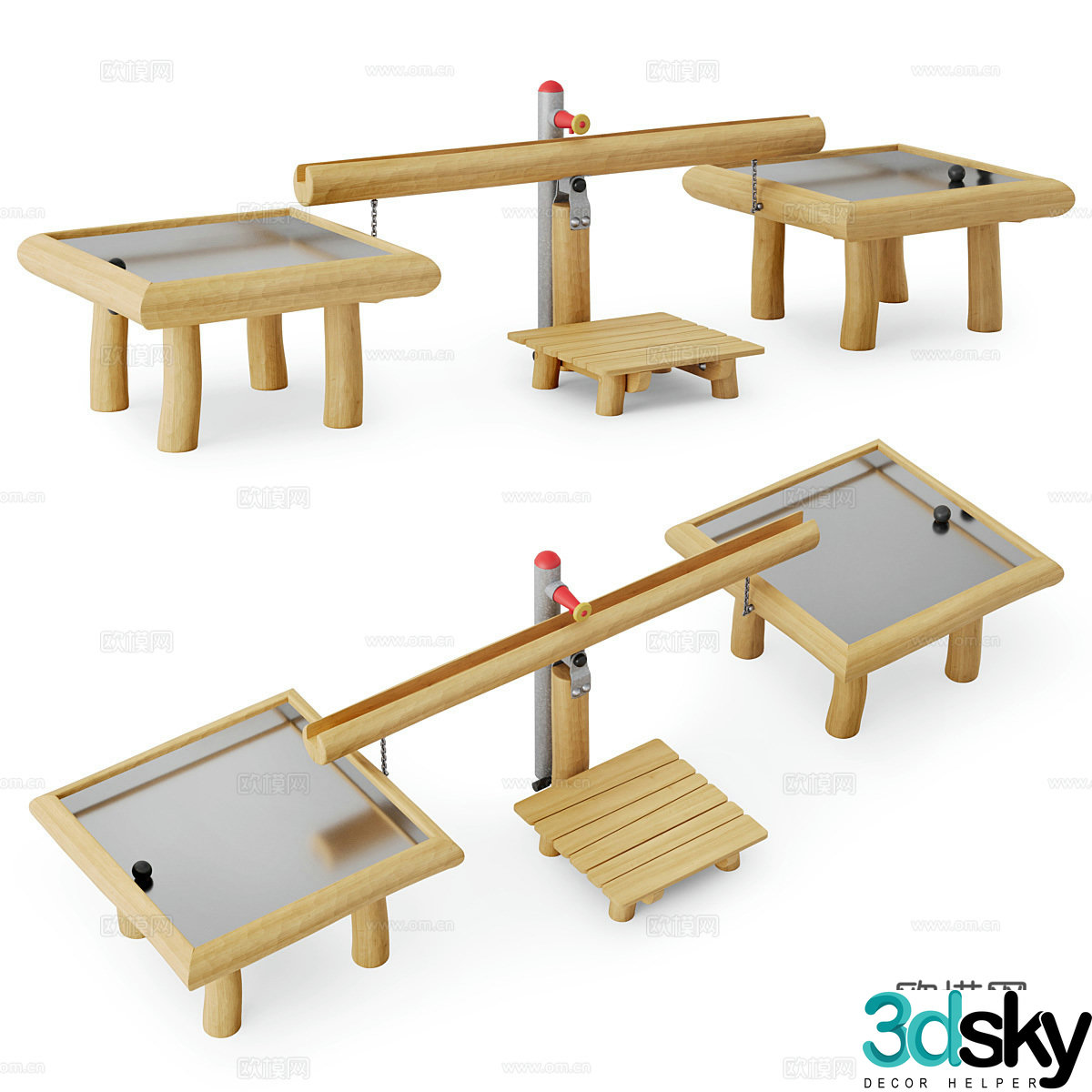 Modern children’s toy sandbox toy 3D model