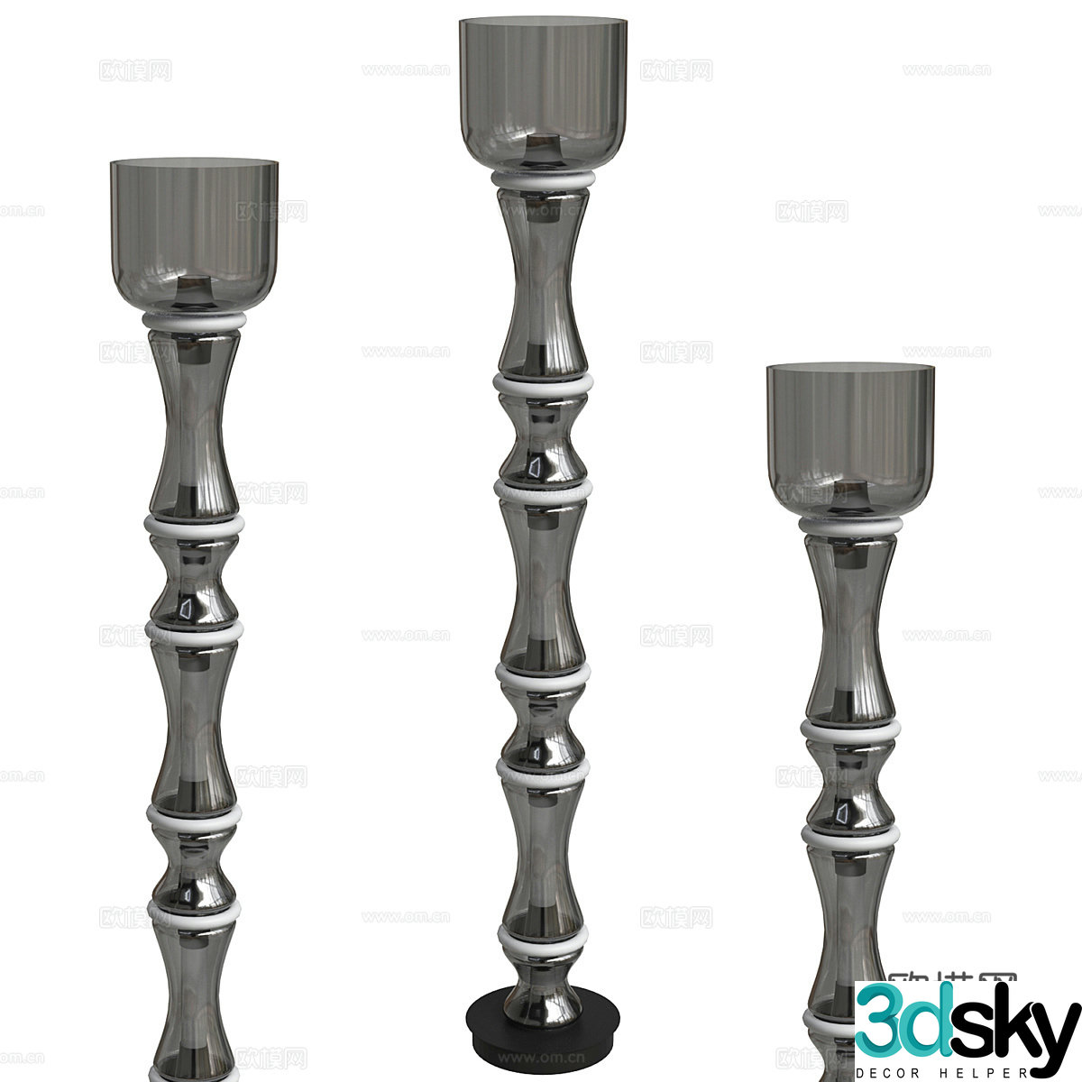 Modern simple floor lamp 3d model
