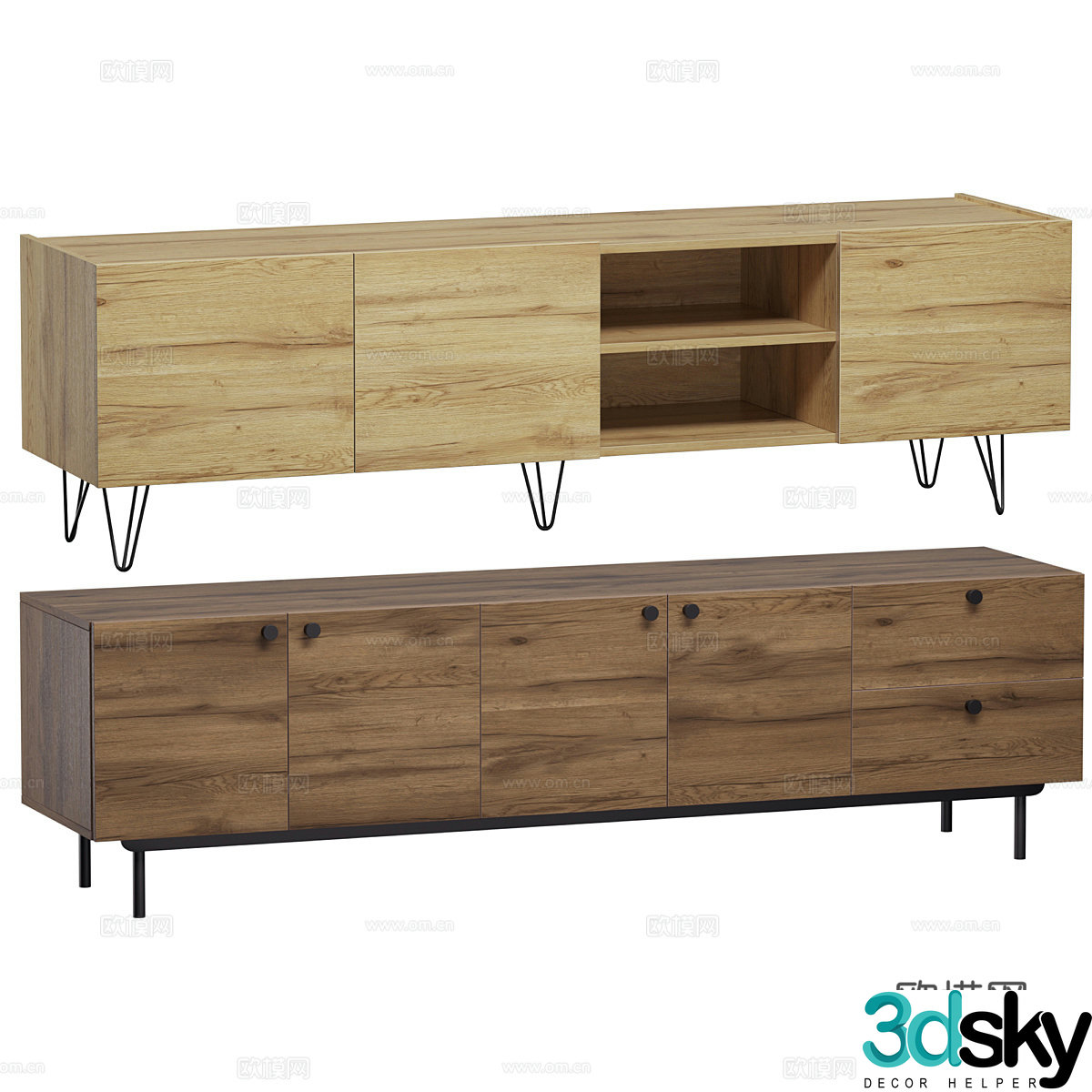 New Chinese TV cabinet 3D model