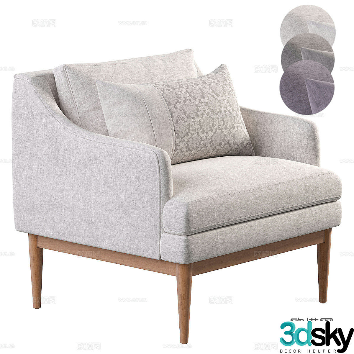 New Chinese casual sofa 3D model
