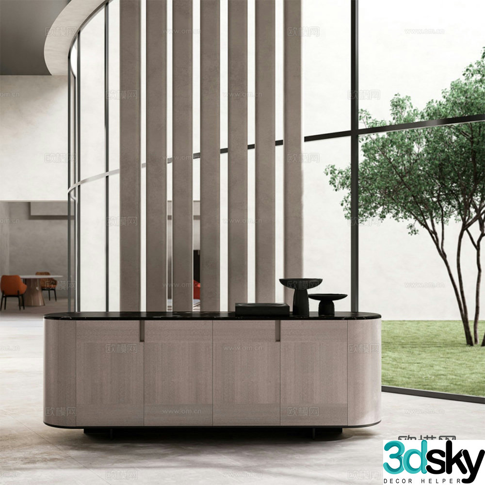 CPRN HOMOOD Italian sideboard Dining cabinet 3D model