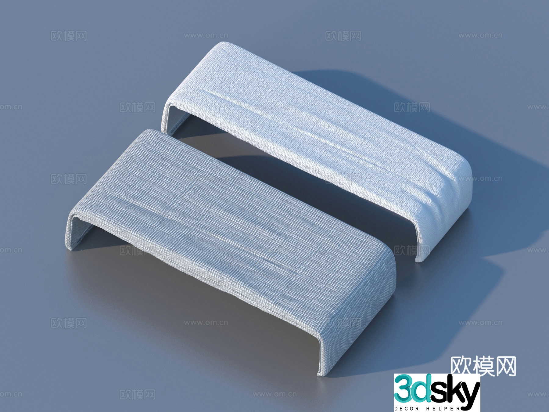 A quilt quilt bed 3D model