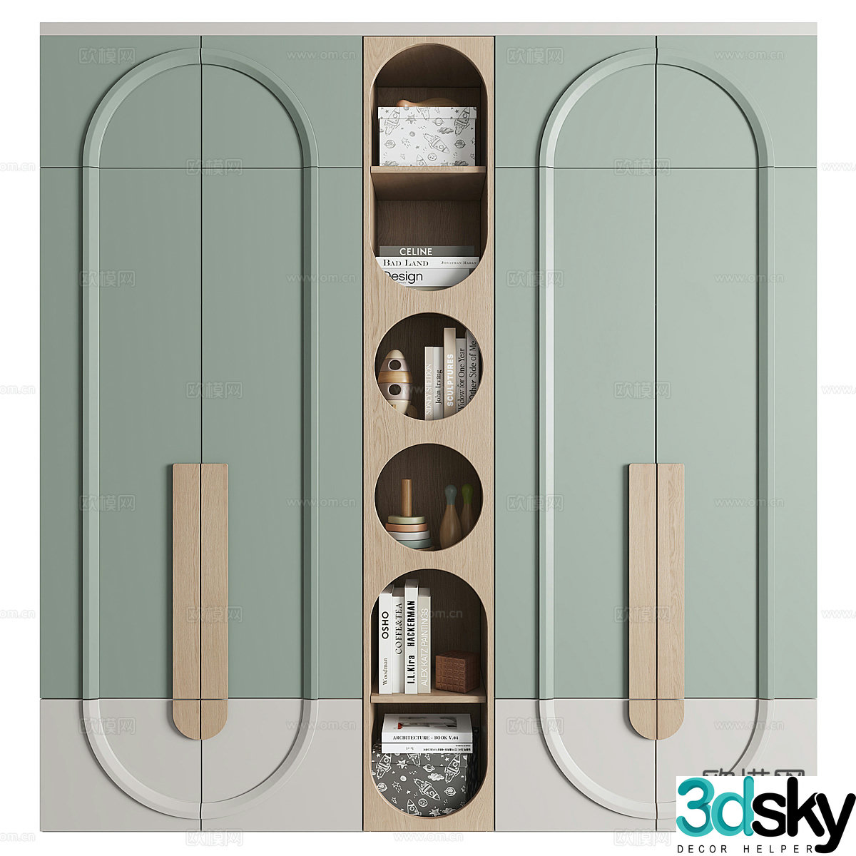 Nordic finished wardrobe 3D model