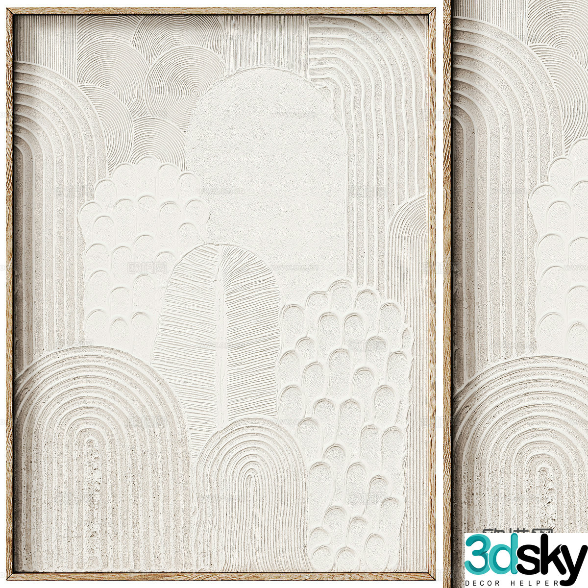 Abstract painting texture painting 3d model
