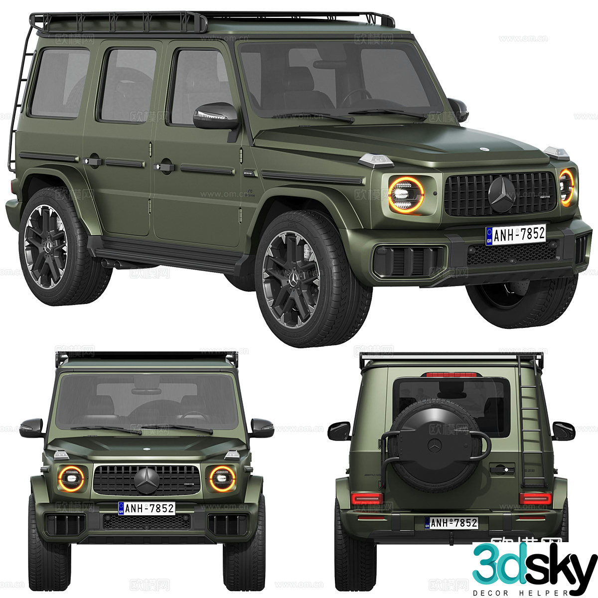 Mercedes-Benz G63 AMG 2025 Automotive 3D Model