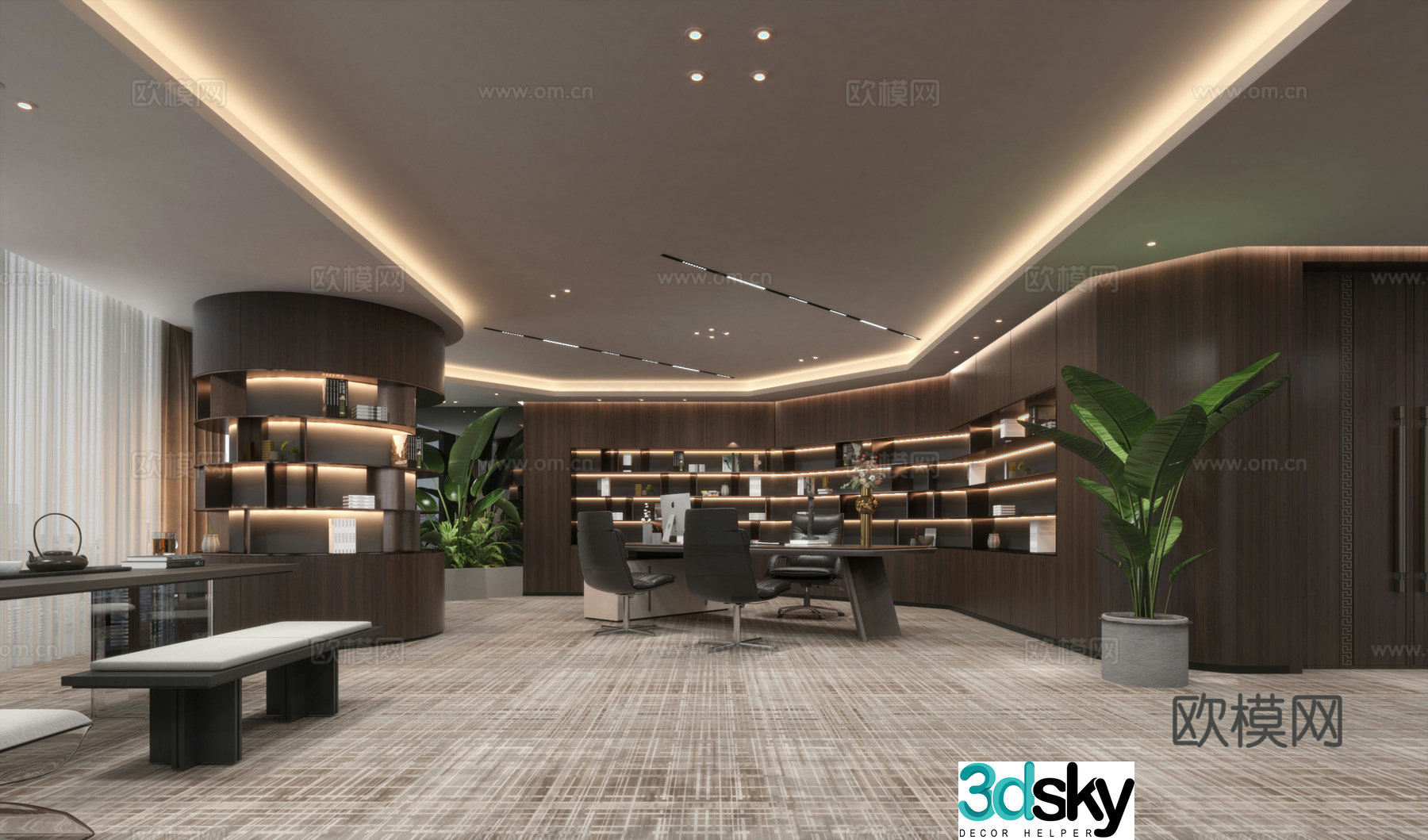 The 3D model of the Chairman of the General Manager’s Office