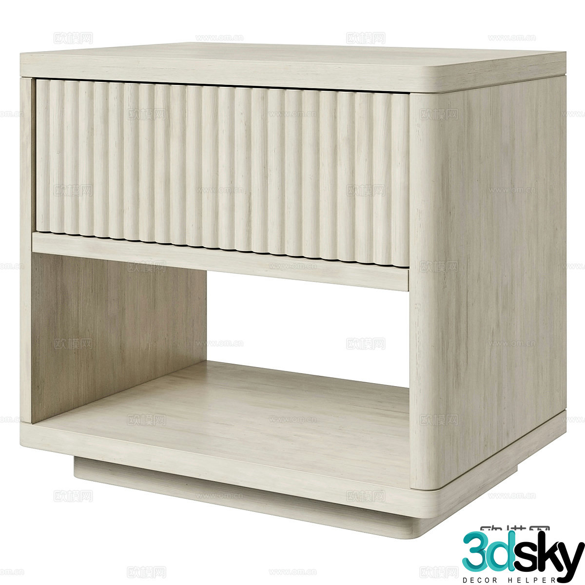 New Chinese style bedside table 3d model